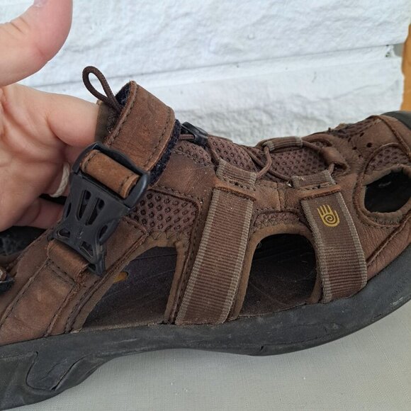 TEVA 6153 Brown Leather Active Hiking Casual Sandals Size US 12 EUR 45.5 UK 11 - Picture 8 of 9